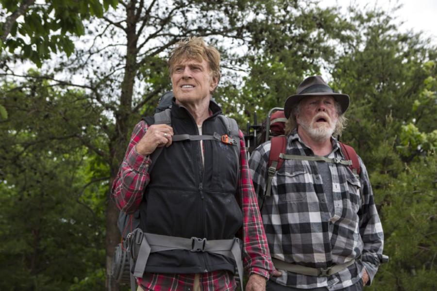 Robert Redford and Nick Nolte in "A Walk in the Woods." (Frank Masi/Broad Green Pictures/TNS)