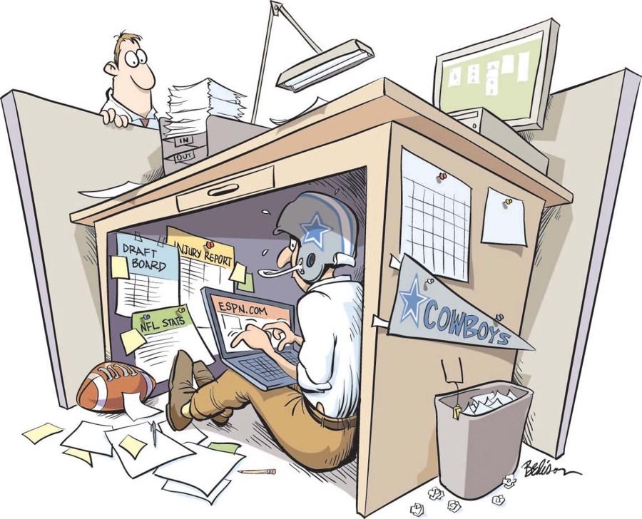 300+dpi+Tim+Bedison+color+illustration+of+employee+hiding+under+his+office+desk+to+play+online+fantasy+football+while+on+the+job.+Fort+Worth+Star-Telegram+2008%0A%0AKEYWORDS%3A+football+junkie+illustration+fantasy+league+helmet+working+work+desk+office+dallas+cowboys%2C+krtlabor+labor%2C+krtnational+national%2C+krtsports+sports%2C+krt%2C+mctillustration%2C+employe%2C+employee%2C+worker%2C+krtfootball+football%2C+krtnfl+nfl+national+football+league%2C+krtussports%2C+u.s.+us+united+states%2C+krtfeatures+features%2C+krthobby+hobby%2C+krtlifestyle+lifestyle%2C+leisure%2C+FBN%2C+LAB%2C+SPO%2C+FIN%2C+FEA%2C+LEI%2C+LIF%2C+15003001%2C+04018000%2C+09016000%2C+09000000%2C+15000000%2C+10004000%2C+2008%2C+krt2008%2C+ft+contributed+coddington+bedison+mct+mct2008