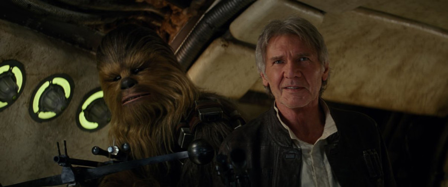 Han+Solo+and+Chewbacca+make+their+return+to+the+big+screen+in+the+newest+film+in+the+series%2C+Star+Wars%3A+The+Force+Awakens.+The+film+was+released+on+Dec.+18
