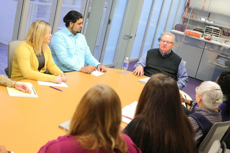 Christopher Edginton, leisure, youth, and human services professor, is interviewed for NBC Nightly News. The findings of Edgintons cholesterol results suggest that his stress level may have been related to his cholesterol numbers. 