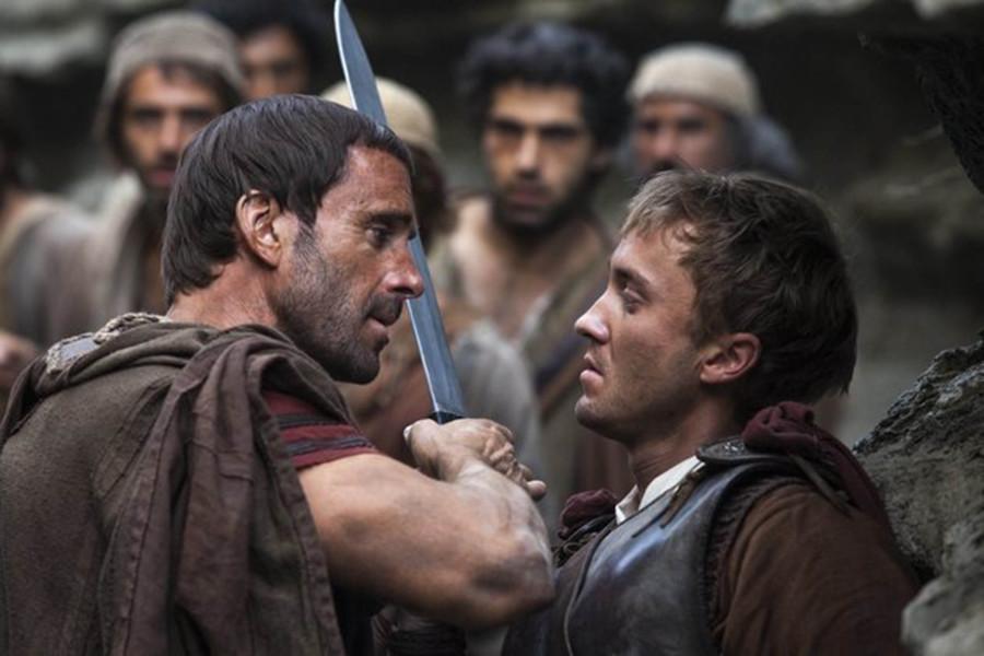 Joseph Fiennes and Tom Felton in "Risen." (Photo courtesy TriStar Pictures/TNS)