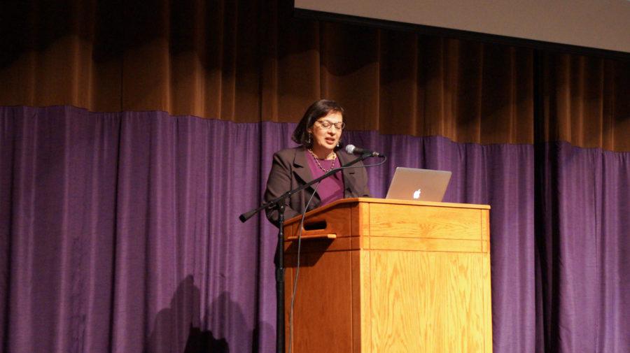 Pulitzer Prize - winning author Sonia Nazario recently visited UNI to discuss her book, Enriques Journey