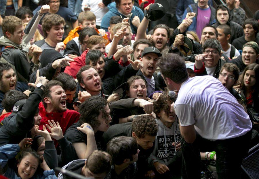 Barikor says back to school can feel like being thrown into the caverns of punk rock fandom: the mosh pit. The ever-increasing weight of assignments can make a student feel like theyre down in the trenches