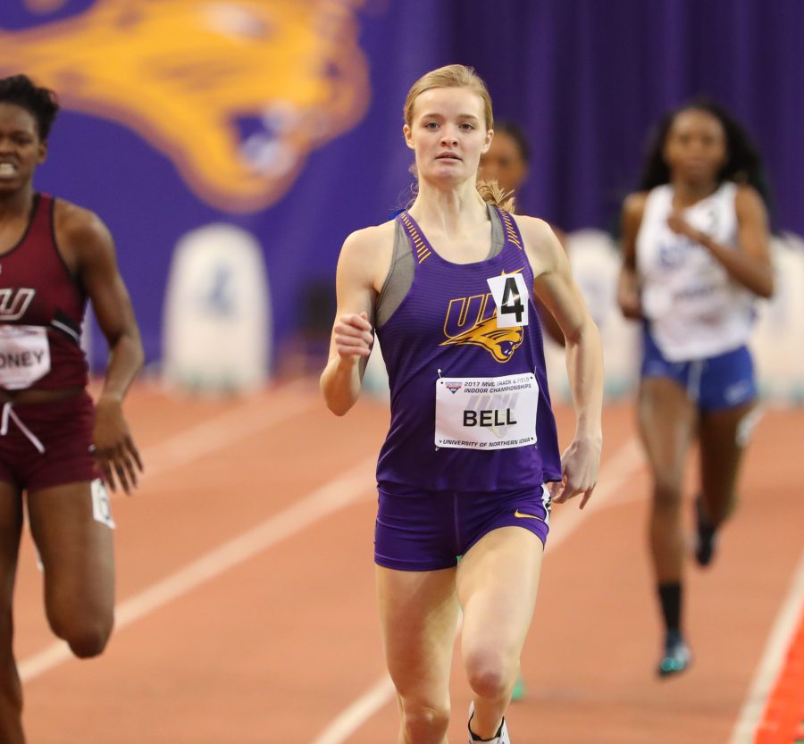 Maddie Bell, sophomore sprinter/mid-distance runner.