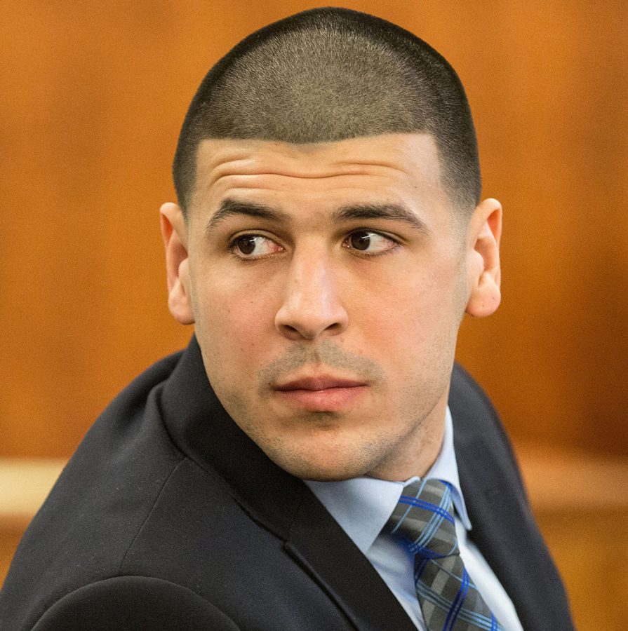 Aaron+Hernandez+listens+during+his+trial+for+the+murder+of+Odin+Loyd+on+March+31%2C+2015.