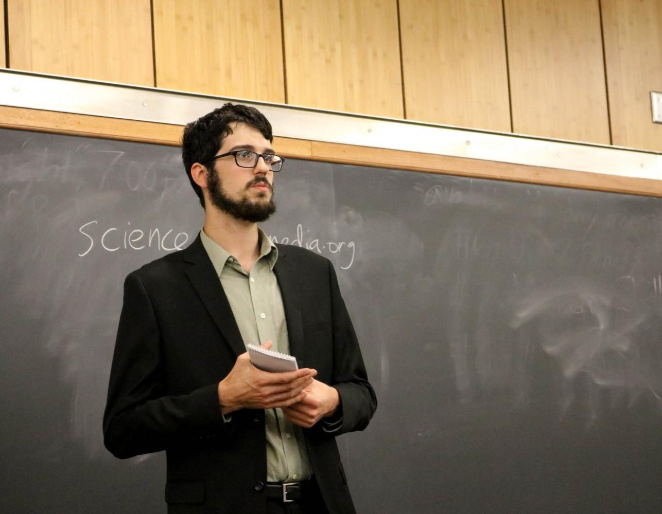 Tom Cullen, a reporter whose work with The Storm Lake Times helped earn the newspaper a Pulitzer Prize, spoke at UNI last Thursday.