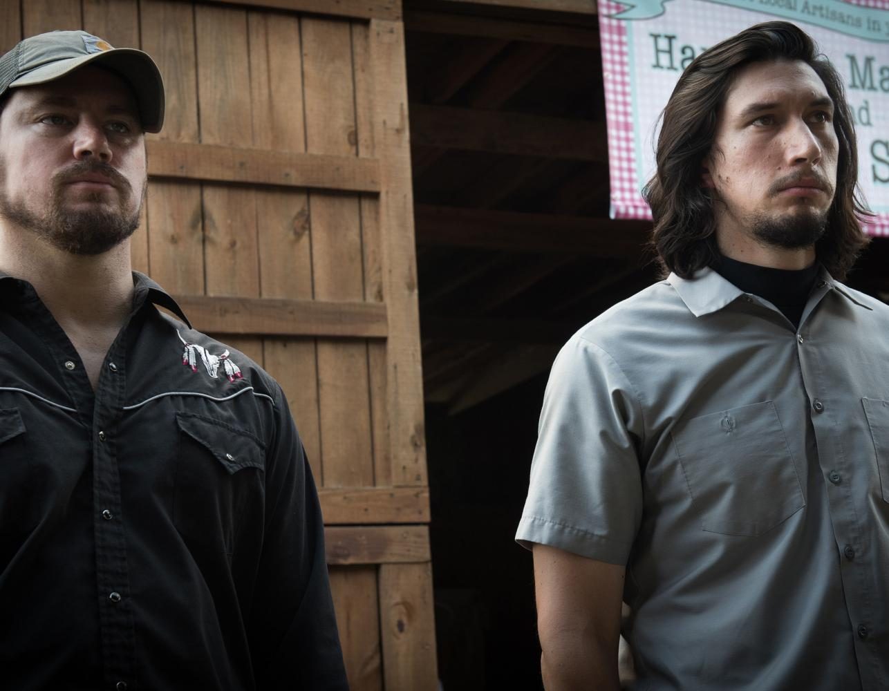 Logan Lucky, starring Channing Tatum (left) and Adam Driver (right), has received positive reviews from critics. It currently holds a 92 percent approval rating on Rotten Tomatoes.