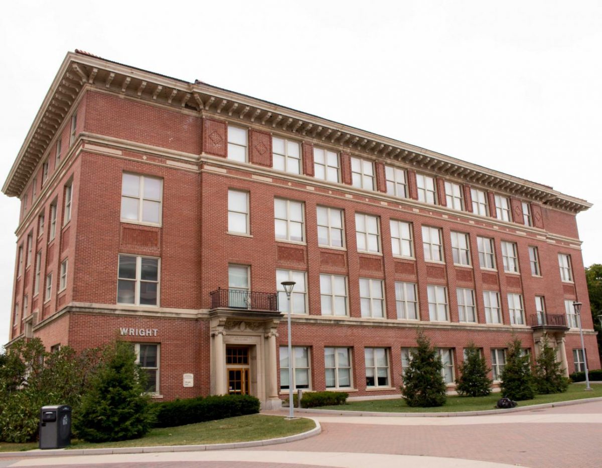 Wright Hall, located near Rod Library, was named after a former Iowa State Normal School professor.