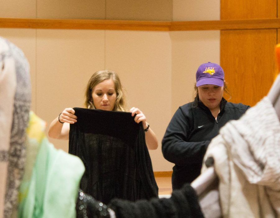 Students were able to swap clothes from 6 p.m. until 9 p.m. last Tuesday night in the Maucker Union Ballroom. This event was hosted by Colleges Against Cancer and Relay for Life.