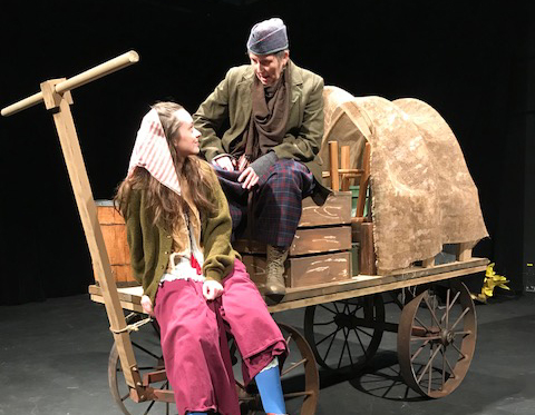 The TheatreUNI Production of Mother Courage and Her Children is an adaptation by Matthew Weeman of Bertolt Brechts play.