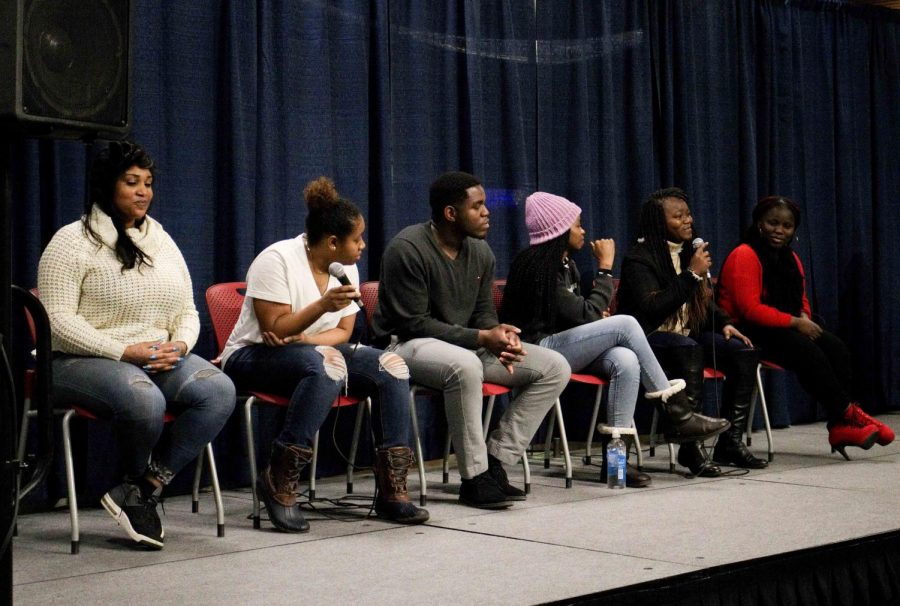 The panel of AU and Black Student Union members discussed their differences and similarities. 