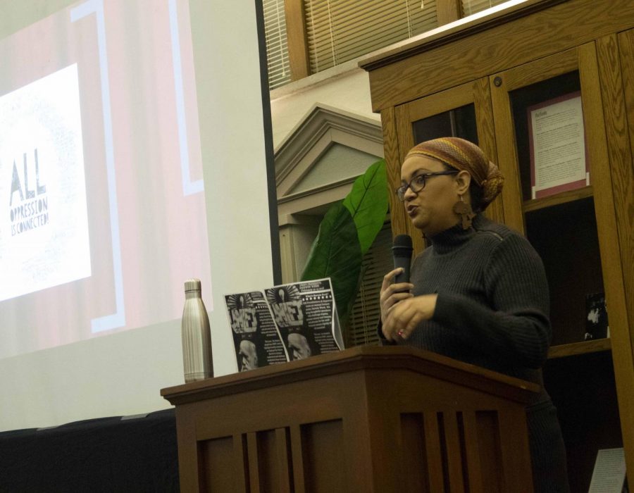 Diane Burkholder, a Darwin Week keynote speaker, talks about intersectionality.