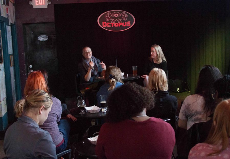 On Friday, March 23, the UNI Philosophy Club held Pints, Profs and Philosophy at the Octopus on College Hill. Professors Abbylyn Helgevold and Ana Kogl led discussion on sexual ethics.