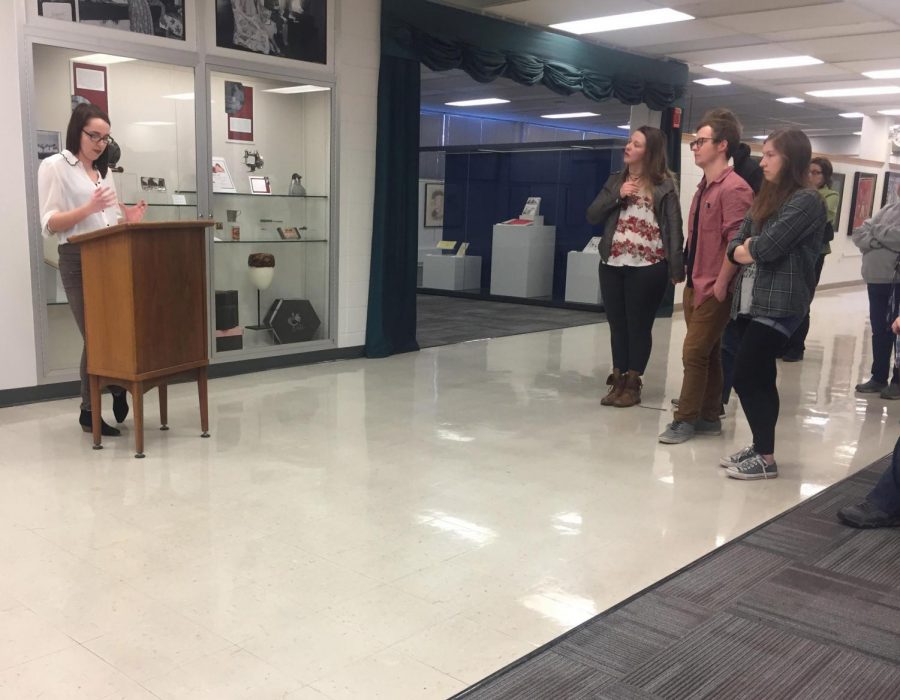 The exhibit Changing the Station: Women in the Golden Age of Broadcasting opened in the UNI Museum on March 2.