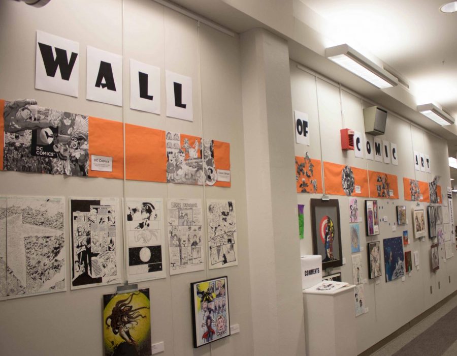Panther Portrait: Wall of Comic Art — Rod Library