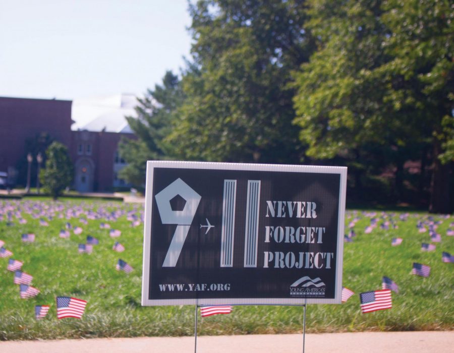 YAF plants flags for 9/11 memorial