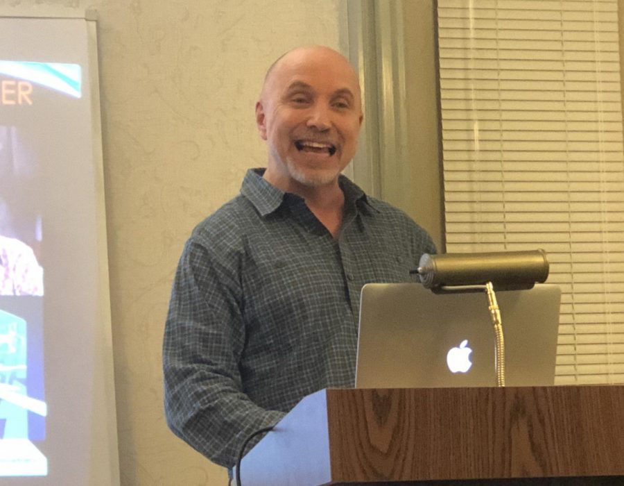 Author and film producer Ralph Savarese came to UNI on Tuesday, Oct. 30 to discuss his new memoir See it Feelingly, inspired by his life experiences and research in the area of autism. Savarese is a Grinnell, IA native.