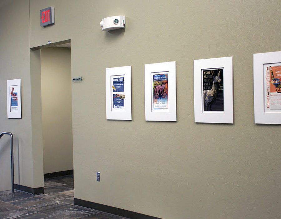 Artist Anne Lemanski is the focus of the new graphic design display.