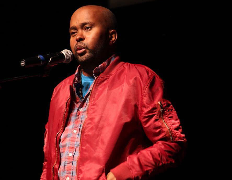 Spoken word poet, activist and writer Donney Rose shared poetry and addressed racial inequality at UNI Interpreters Theatre on Friday, Oct. 4. 