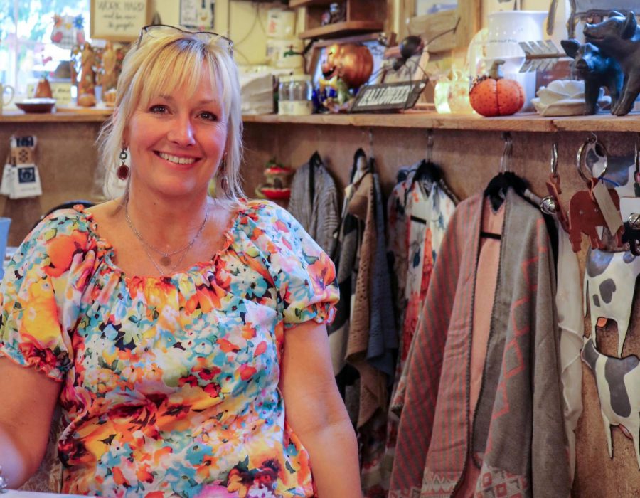 Iowa native Kris Boettger runs local business Barn Happy. The combination gift-shop-lunch-stop-coffee-bar is currently in its 17th season, open on Wednesdays through Saturdays from 9 a.m. to 3 p.m.