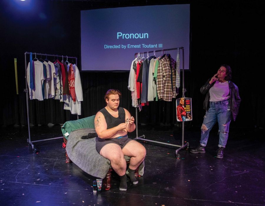 The UNI Interpreters Theatre will present Evan Placeys Pronoun on Friday, Oct. 11 and Saturday, Oct. 12.