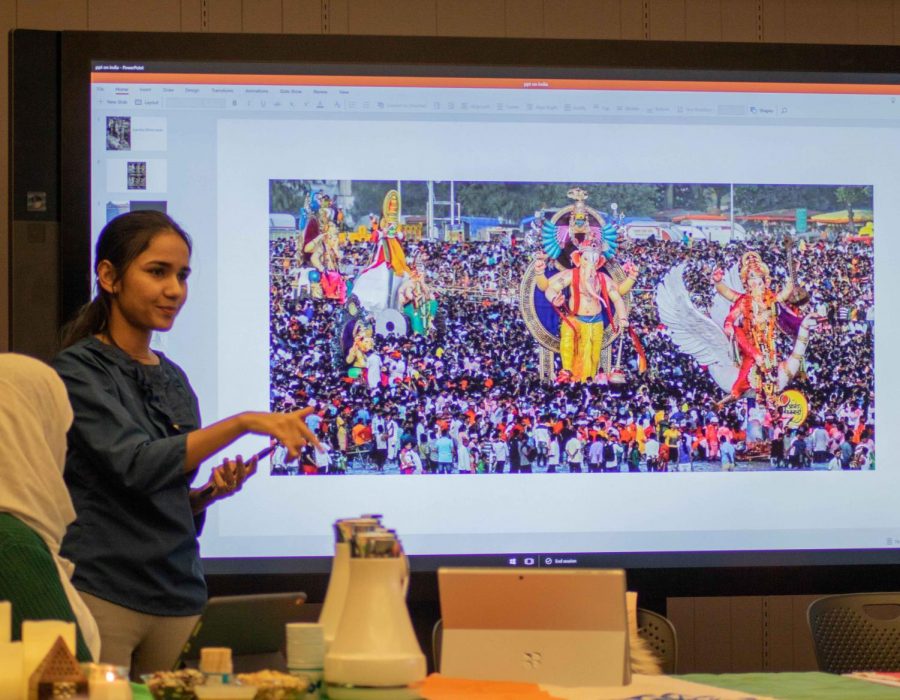 International students from the CIEP shared their cultural experiences during a coffee hour and information panel on Tuesday, Nov. 19.