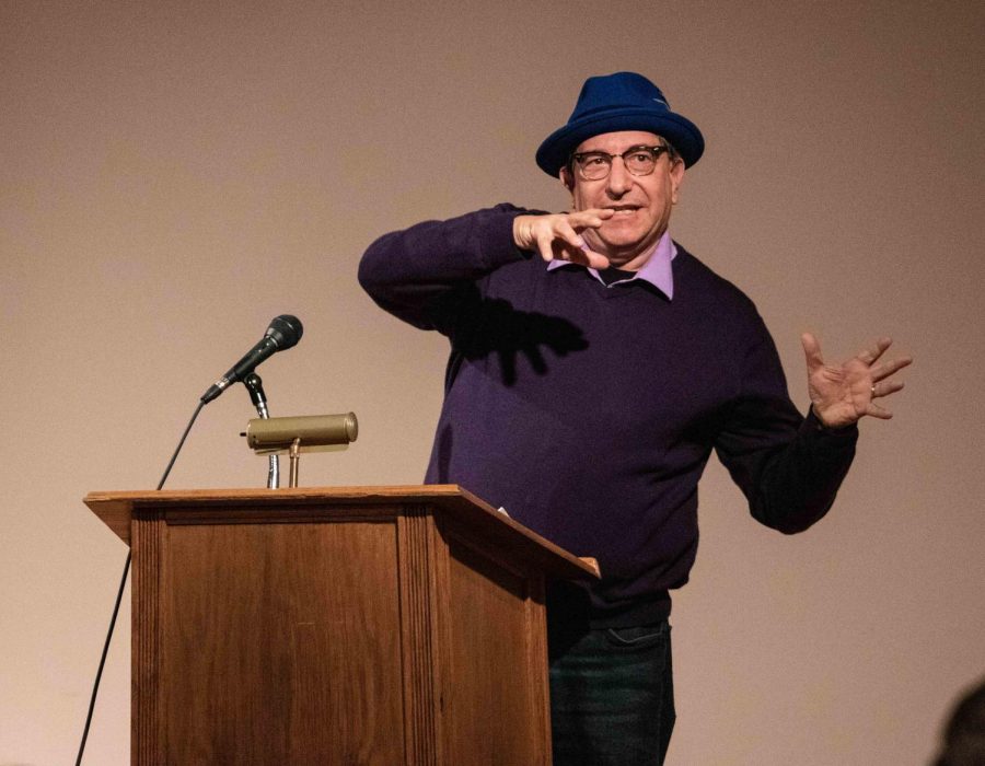 UNI community members gathered for an open mic and a presentation from English Professor Grant Tracey during the last Final Thursday Reading of the fall semester on Nov. 2 at the Hearst Center for the Arts.