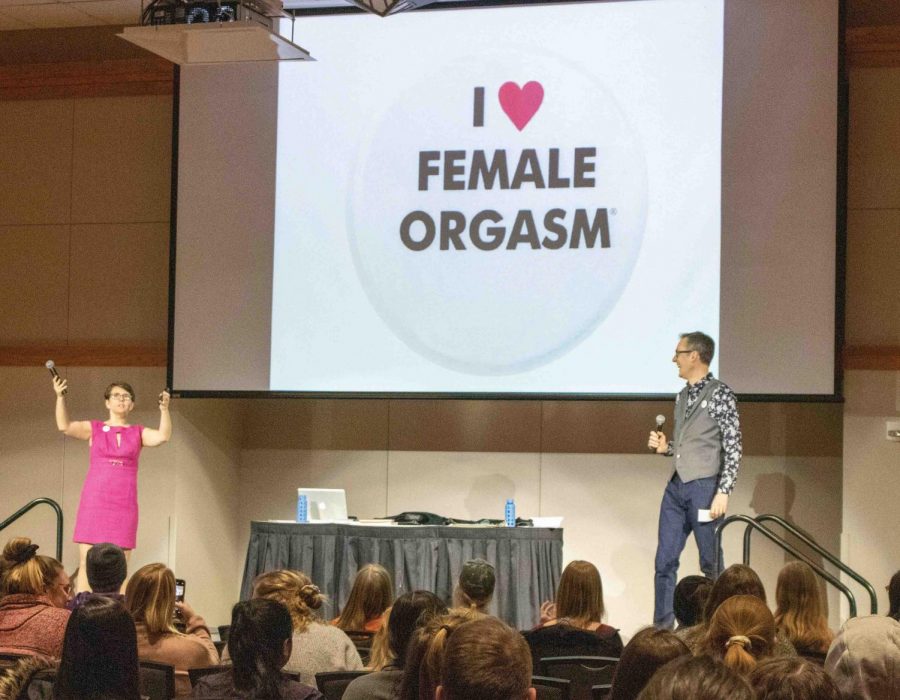UNI’s Campus Activities Board and Student Wellness Center collaborated to present “I Heart Female Orgasm,” an informative event about sexuality held on Thursday, Feb. 6 in the Maucker Union Ballroom.