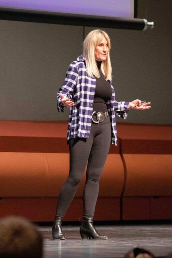 Environmental activist and advocate Erin Brockovich delievered the final Leopold Lecture of the school year, “The Power of One, on Feb. 25.