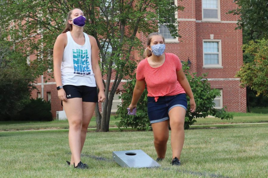 Panther Portait: Yard games with math club