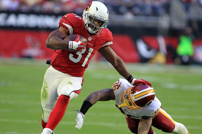 Pictured above is Johnson during his time on the Arizona Cardinals. Drafted in the third round back in the 2015 NFL Draft, he played in Arizona for five seasons before getting traded to the Houston Texans in the 2020 offseason. 