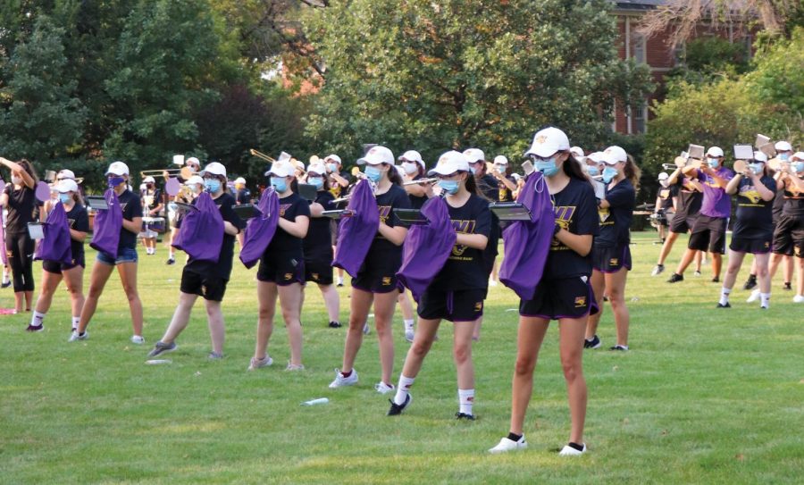UNI's PMB holds their first live performance outside of Lawther Field.