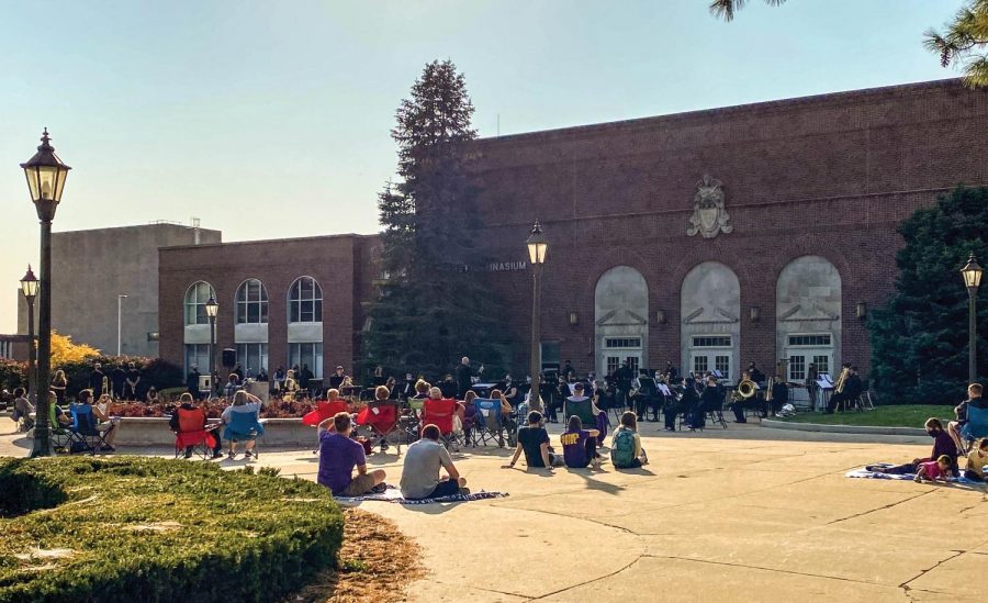 The school of music provided two outdoor concerts UNI students and faculty members last week.