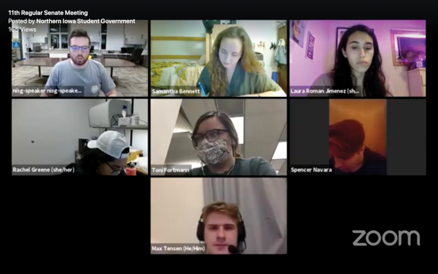 NISG met virtually for their eleventh regular Senate meeting on Ot. 7, during which a bill requesting approval to form a UNI chapter of the pro-life group Students for Life failed to pass, generating controversy. 