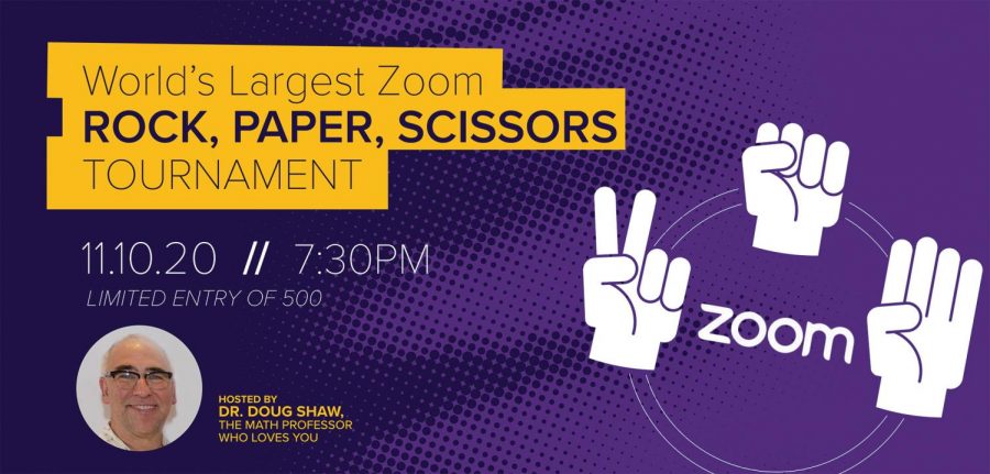 UNI math teacher Douglas Shaw will be hosting the worlds largest virtual rock, paper, scissors tournament on Tuesday, November 12.