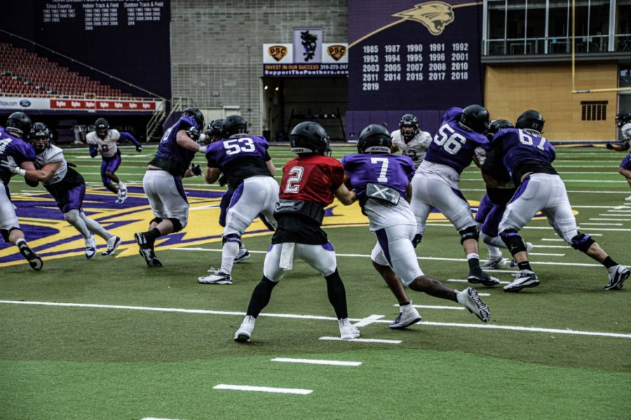 The UNI football team has been adjusting to many of the changes in recent months, including preparing for a spring season and COVID-19 protocols.