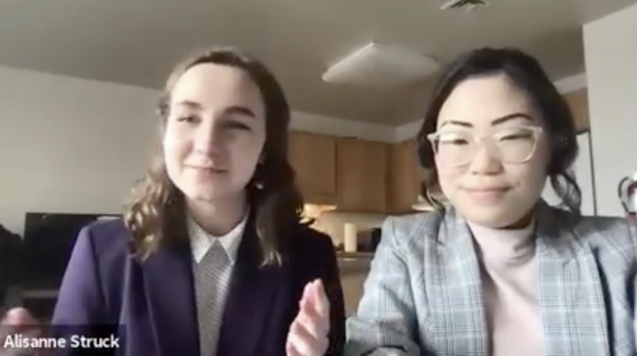 NISG Candidates Samantha Bennet and Alisanne Struck discuss their platform on NISGs Facebook live.