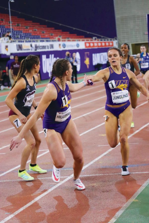Several of the UNI women finished in all-conference positions at the 2021 Missouri Valley Conference Indoor Track and Field Championship meet.