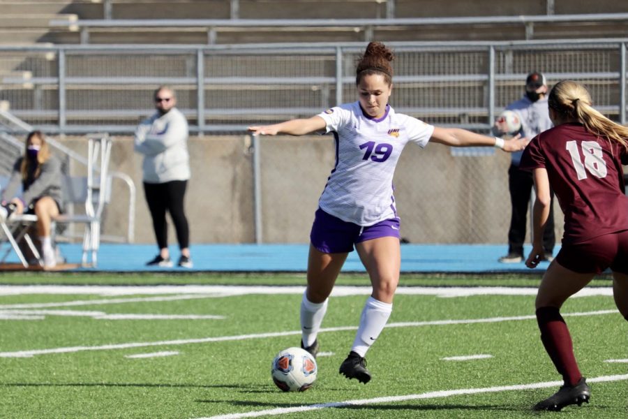 UNIs women soccer team picked up their first win of the season last Saturday, 1-0 against Missouri State. 