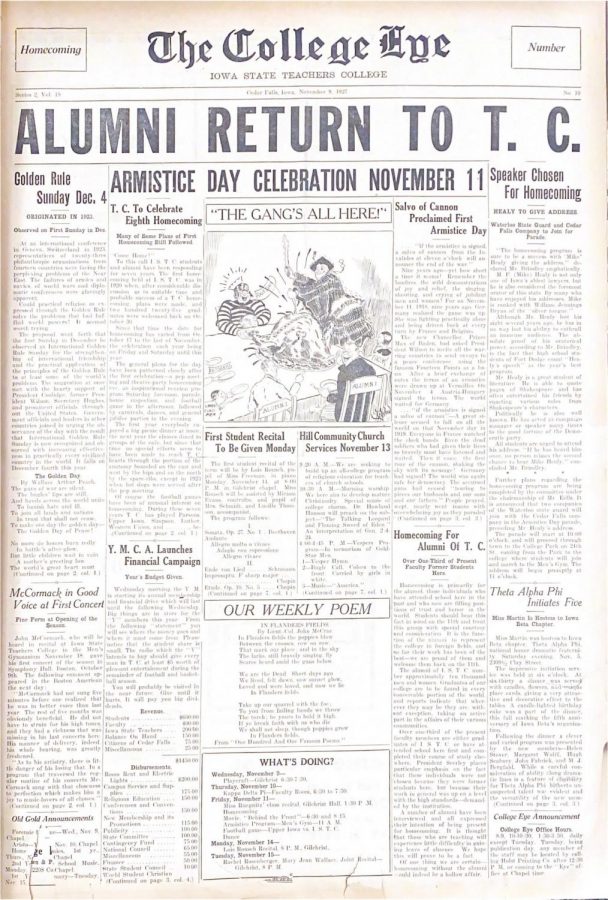 The+College+Eye+was+UNIs+newspaper+until+1968+when+it+changed+to+The+Northern+Iowan.