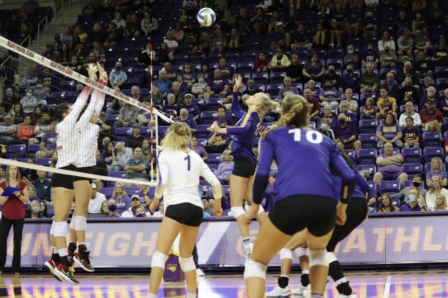 In their first game of the 2021 season, the Panthers fell to in-state rivals Iowa State in three sets in front of an energetic McLeod Center crowd. The Panthers will return home on Sept. 24 against Bradley University. 