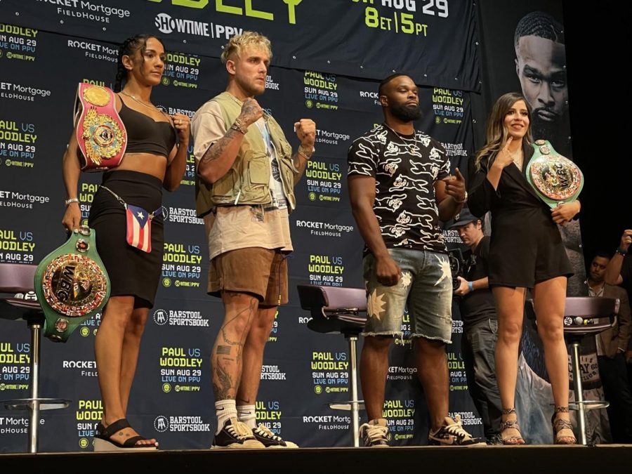 Pictured is Jake Paul who faced Tyron Woodley on Sunday, Aug. 29/