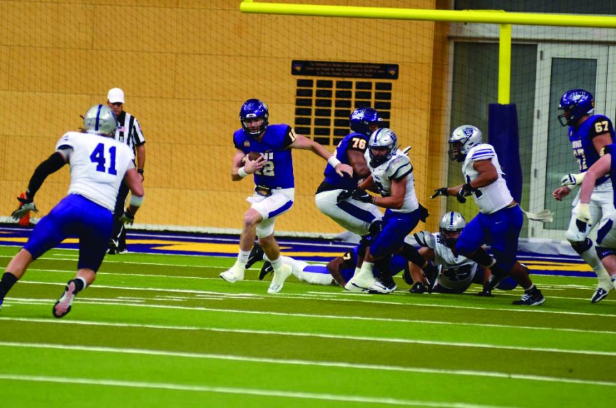 UNI quarterback Theo Daly has lead the Panthers to two victories so far this season. He will be back to add a third on Saturday against Youngstown State. 