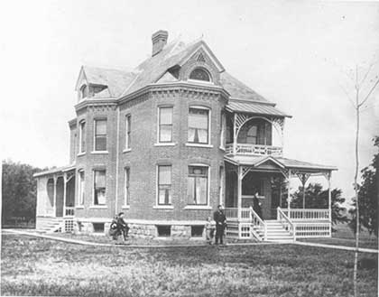 The Presidents Cottage was completed in 1891. The first family to live in the house was President Seerley, pictured above.