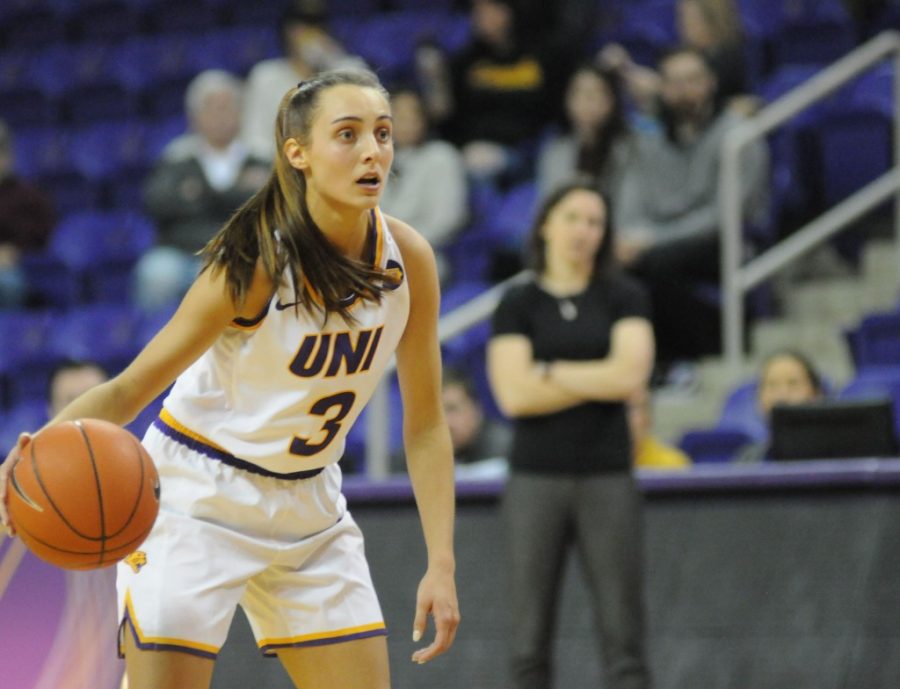 The UNI women's basketball team hosted Iowa on Sunday, Nov. 14. The Panthers fell 82-61 to their in-state rivals. 