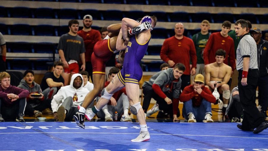 The+UNI+wrestling+team+had+a+solid+showing+over+the+weekend+at+Harold+Nichols+Cyclone+Open+in+Ames%2C+Iowa.+Nine+Panthers+won+in+their+respective+weight+classes.