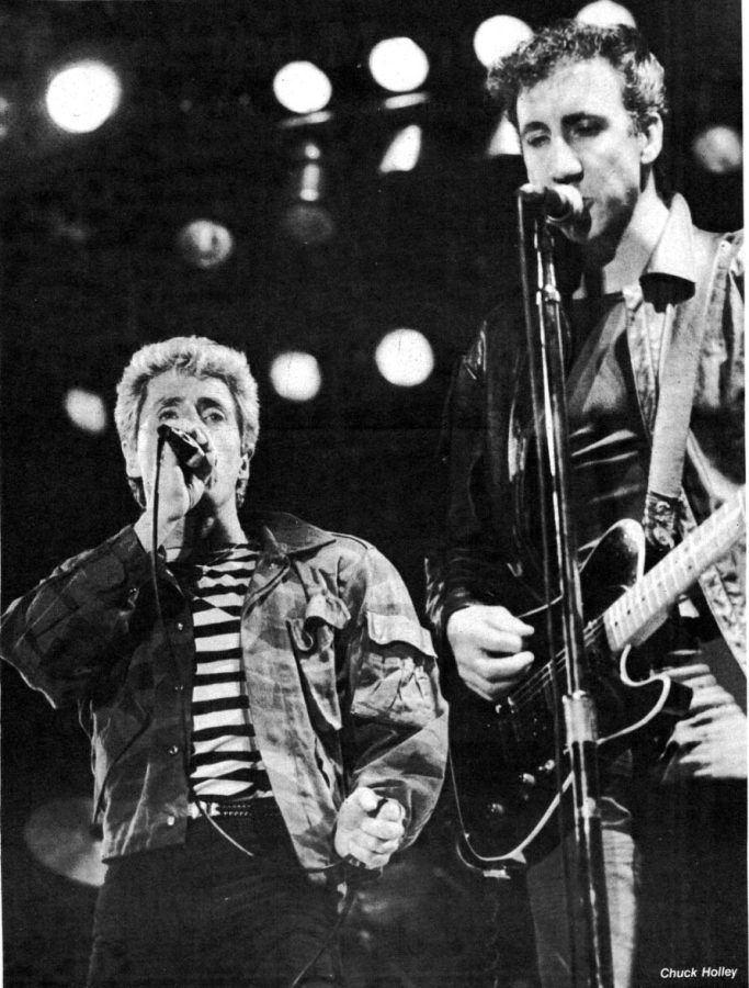 Performing at the UNI-Dome in was The Who on Oct. 22, 1982. The original members include Pete Townshend (left) and Rodger Daltry (right). 