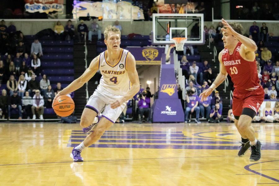 The UNI mens basketball team improved to 9-3 in Missouri Valley Conference play with victories over Bradley on Wednesday and on the road against Drake on Saturday. They have won their last four games nine of their last 11 to improve to a second-place standing in the Valley.