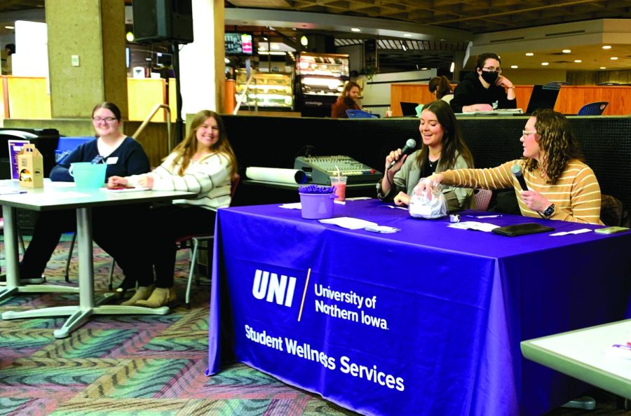 Student Wellness Services hosted a bingo game in Maucker Union Wednesday, March 9. Students had a chance to win a variety of prizes. 