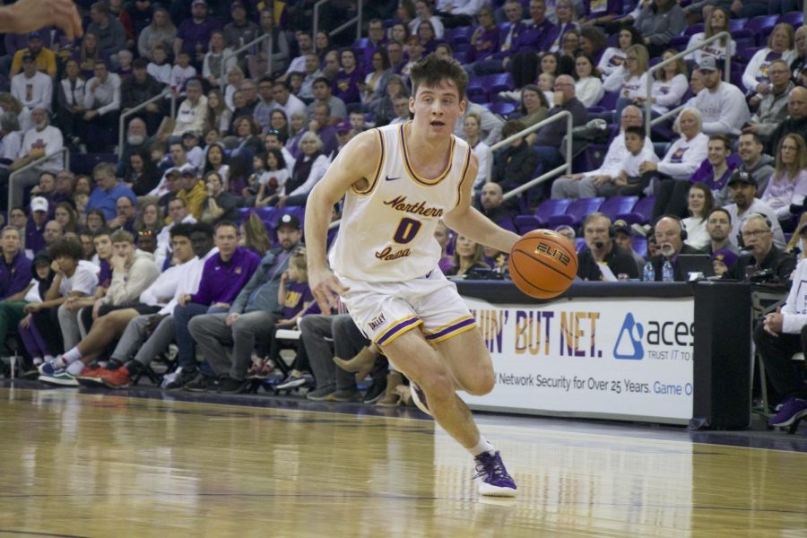 The UNI mens basketball team played in the first and second rounds of the National Invitation Tournament, or NIT, this past week. After defeating Saint Louis in the first round, the Panthers fell on the road in Provo, Utah, to Brigham Young, ending their 2021-22 season. They will now look ahead to next season with several key players returning, including Nate Heise and Noah Carter. 